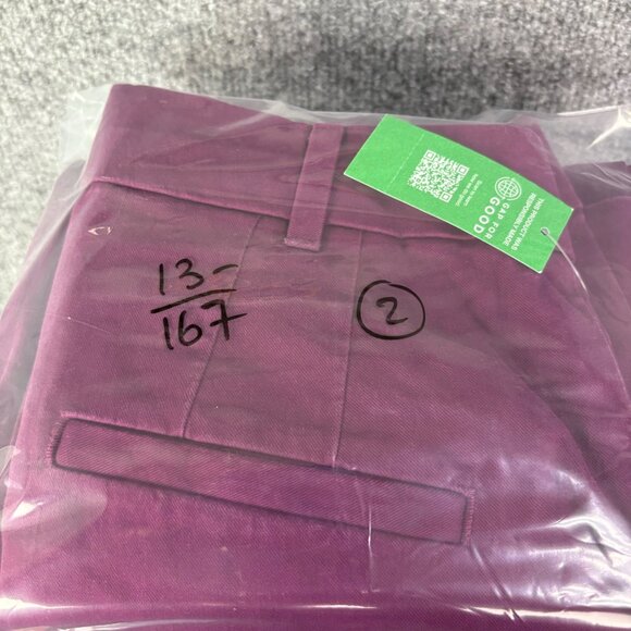 New Gap Womens Purple Slim Ankle Khaki Size 2 - Picture 9 of 12